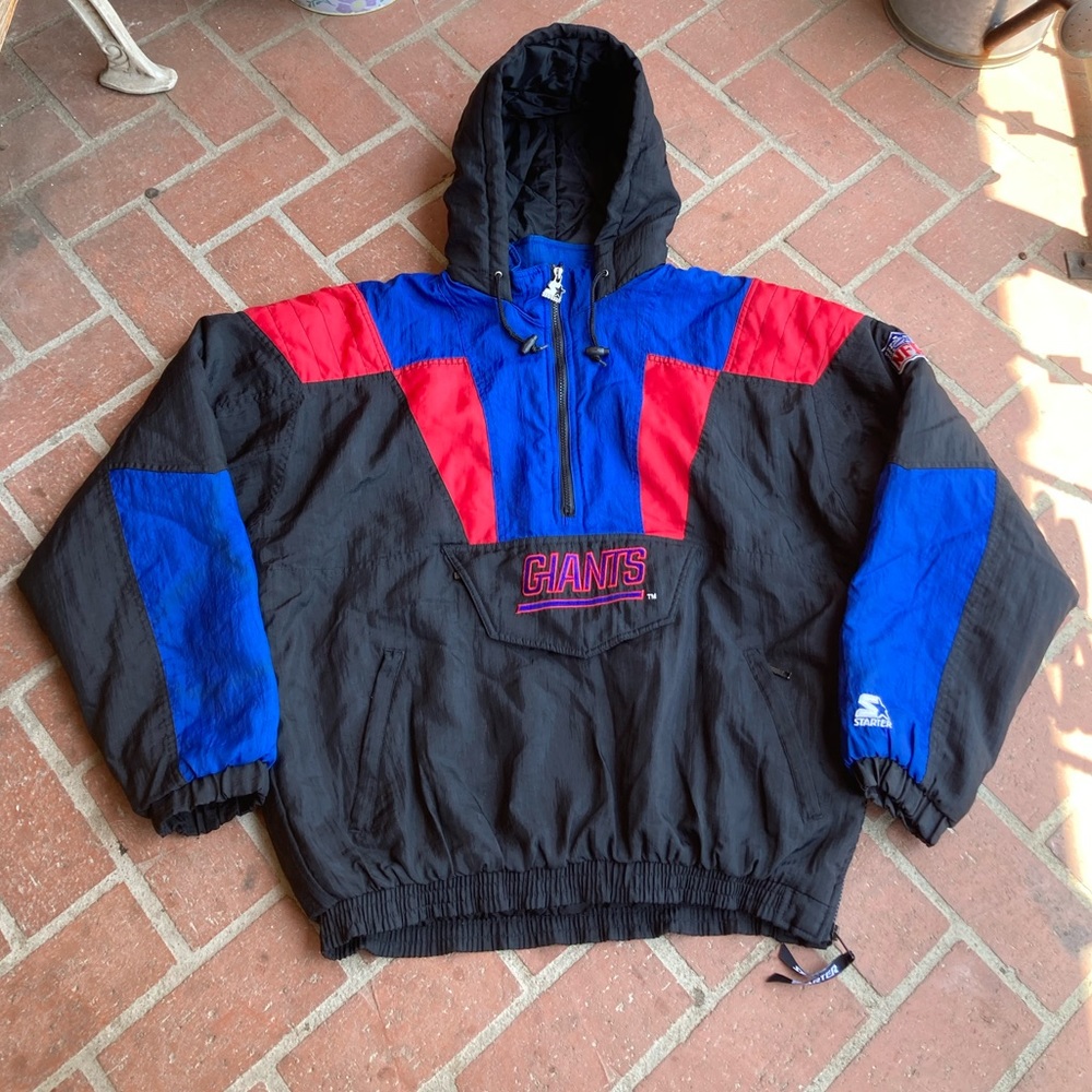 NY Giants Starter Vintage Jacket Hoodie